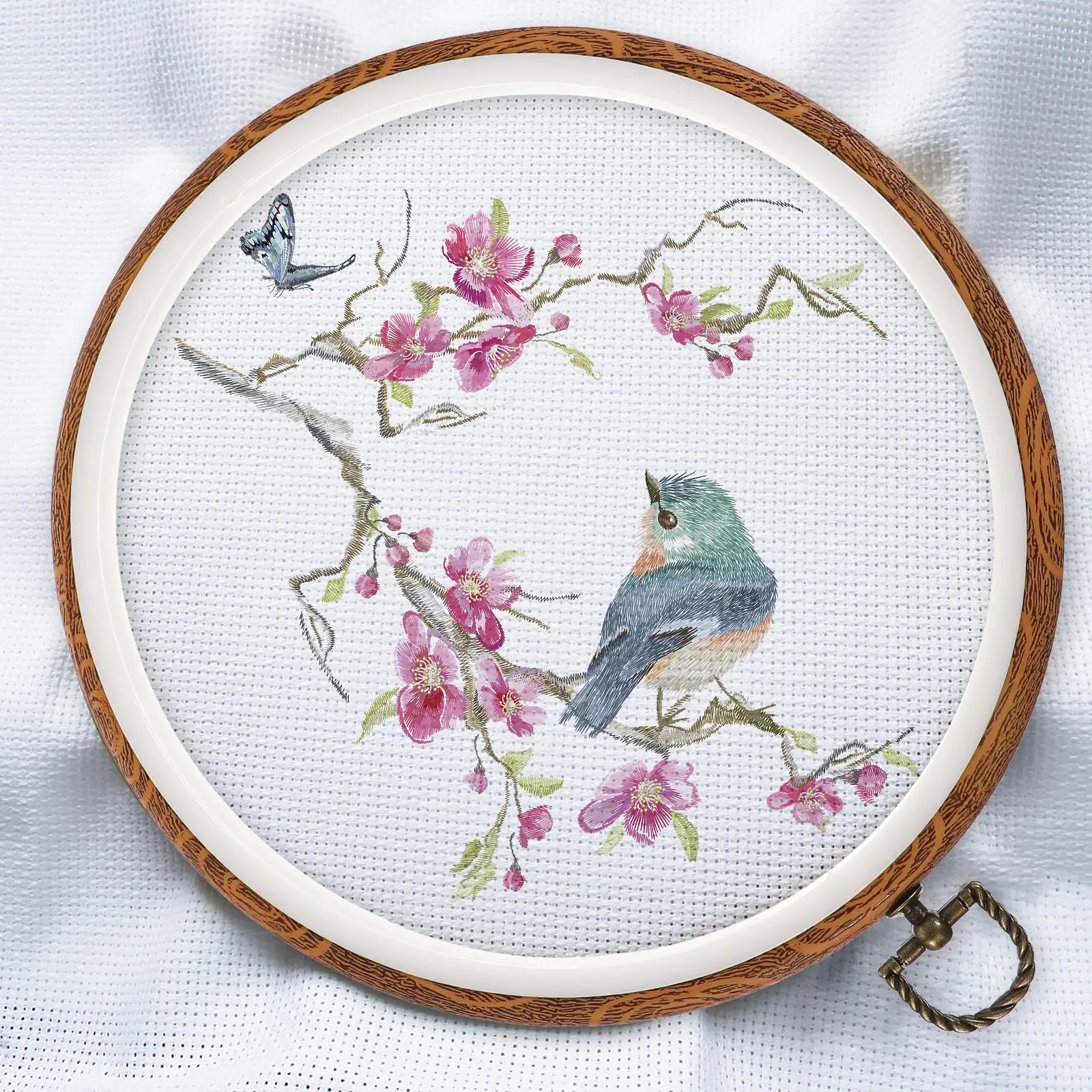 2Pcs Embroidery Hoops Imitation Wooden Texture Durable PP Cross Stitch Quilting Christmas Ornaments Embroidery Hoops
2Pcs Embroidery Hoops Imitation Wooden Texture Durable PP Cross Stitch Quilting Christmas Ornaments Embroidery Hoops