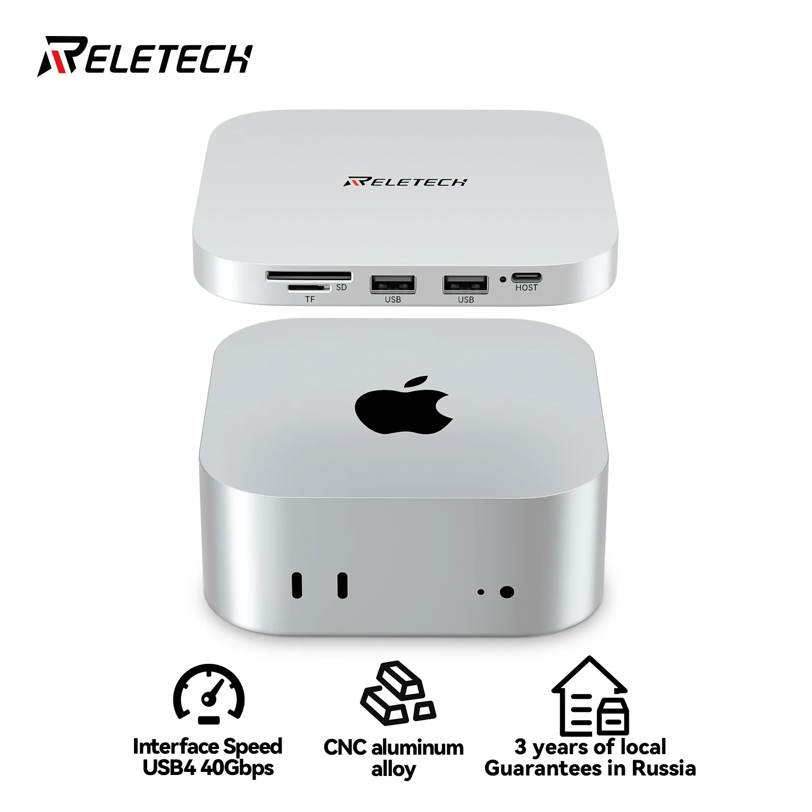 Reletech MacMini M4 Desktop portable SSD USB4 40Gbps PSSD External expansion storage
Reletech MacMini M4 Desktop portable SSD USB4 40Gbps PSSD External expansion storage