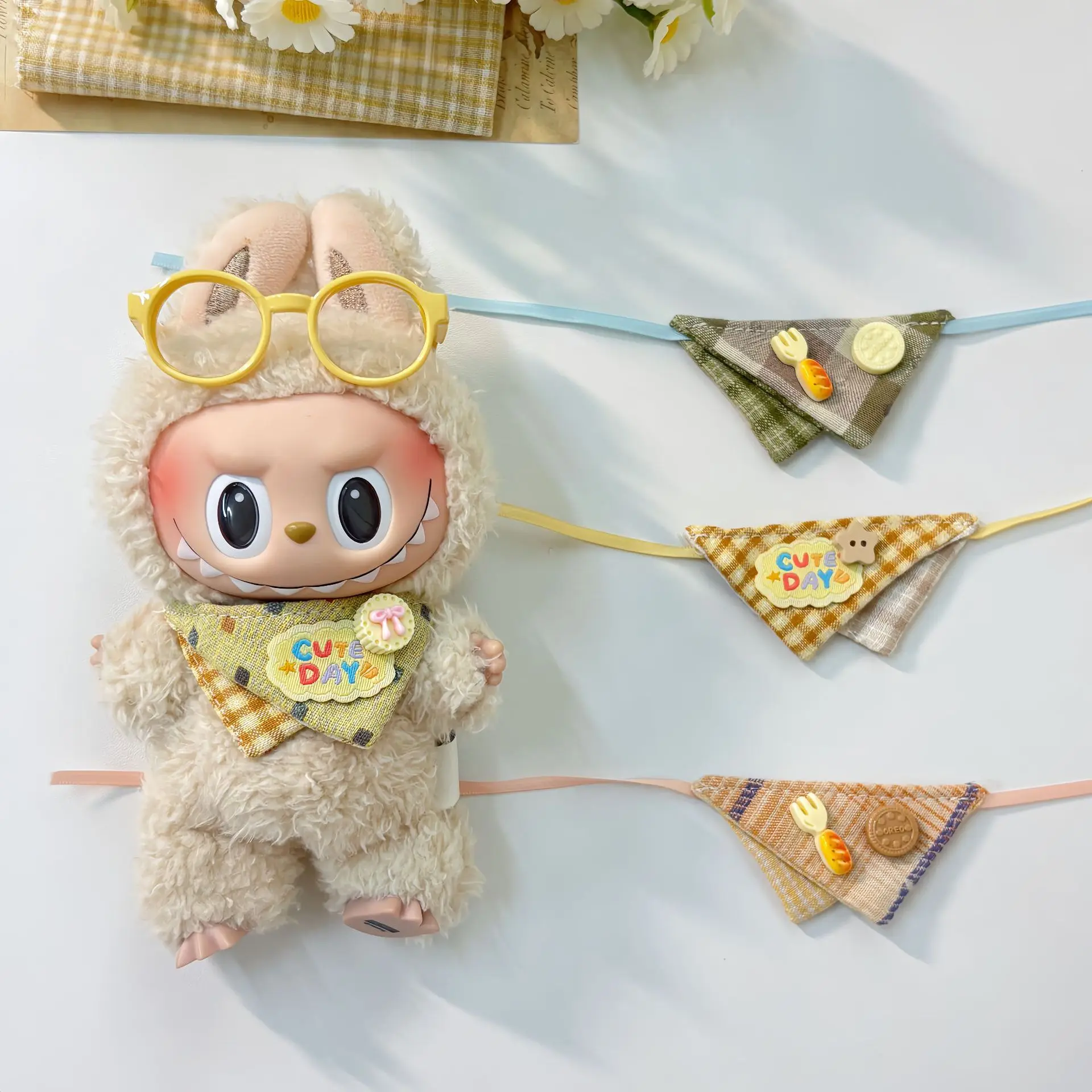 Triangular bandage 1st 2nd and 3rd Generation Labubu Suitable For 17cm Labubu Labubu Compatible With 1st 2nd And 3rd
Triangular bandage 1st 2nd and 3rd Generation Labubu Suitable For 17cm Labubu Labubu Compatible With 1st 2nd And 3rd