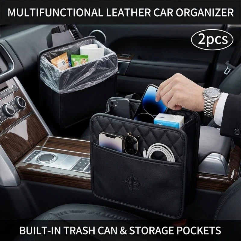 2026 Multi-functional car seat storage bag Leather storage bag Garbage bag Storage bag Portable trash can for most models
2026 Multi-functional car seat storage bag Leather storage bag Garbage bag Storage bag Portable trash can for most models
