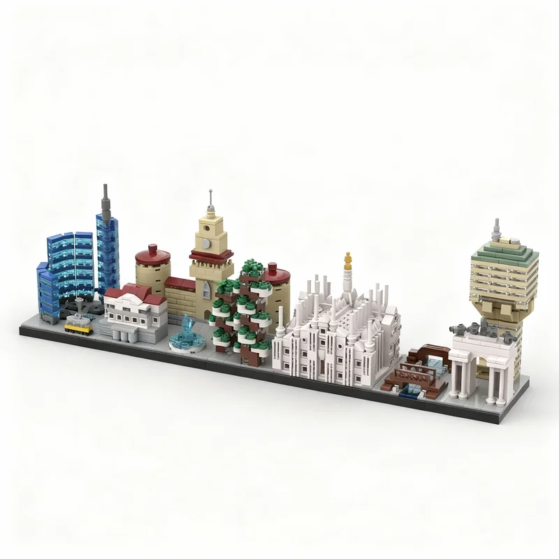 1424 детали MOC: Архитектурная модель городского пейзажа Милана, конструктор, игрушка для сборки, рождественский подарок, креативная идея, кирпичики для творчества
1424 детали MOC: Архитектурная модель городского пейзажа Милана, конструктор, игрушка для сборки, рождественский подарок, креативная идея, кирпичики для творчества