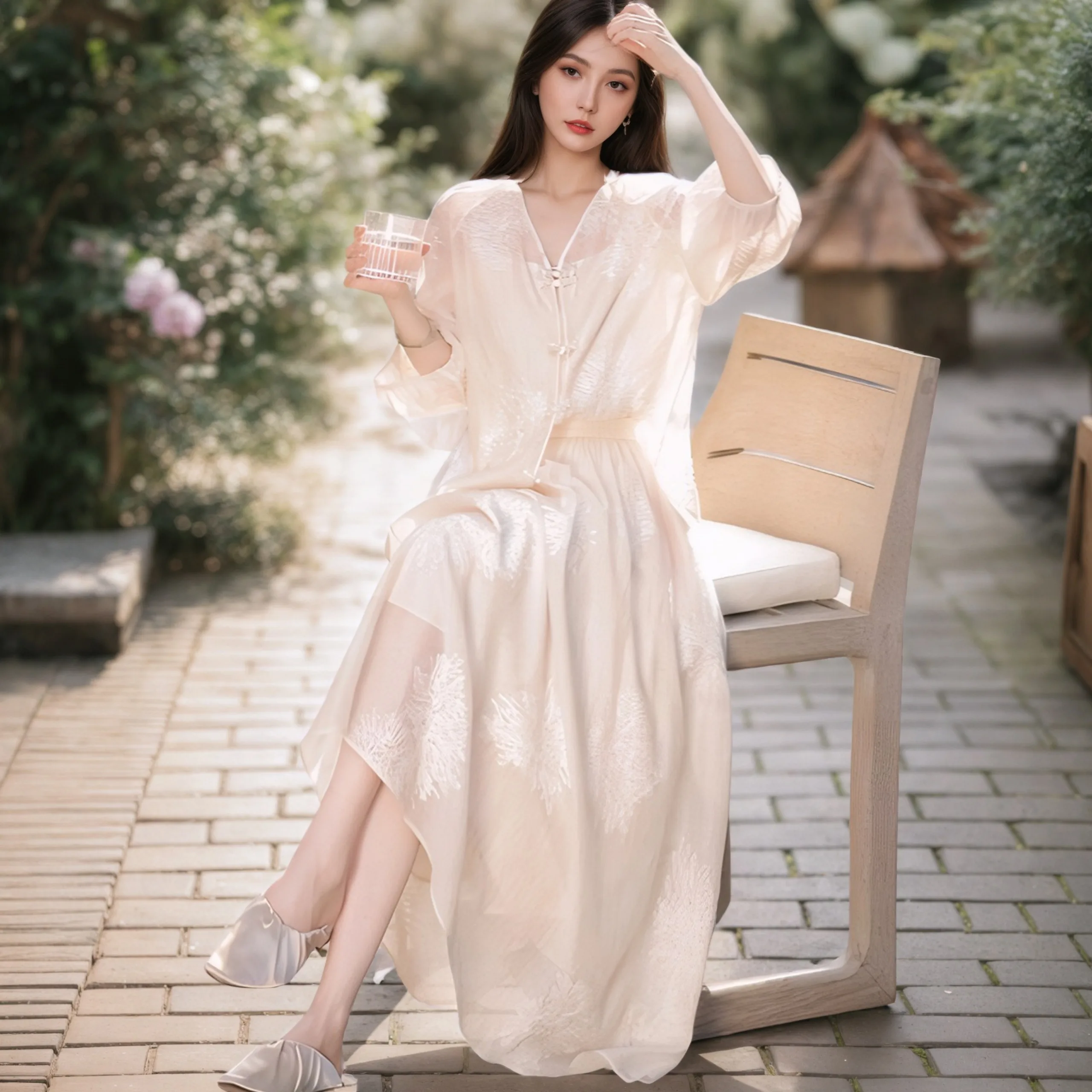 Summer Temperament Women Outfit Suit V-Neck Buckle Long Sleeve Shirt Top + Elegant Skirt Light Luxury Chinese Style 2-Piece Set
Summer Temperament Women Outfit Suit V-Neck Buckle Long Sleeve Shirt Top + Elegant Skirt Light Luxury Chinese Style 2-Piece Set