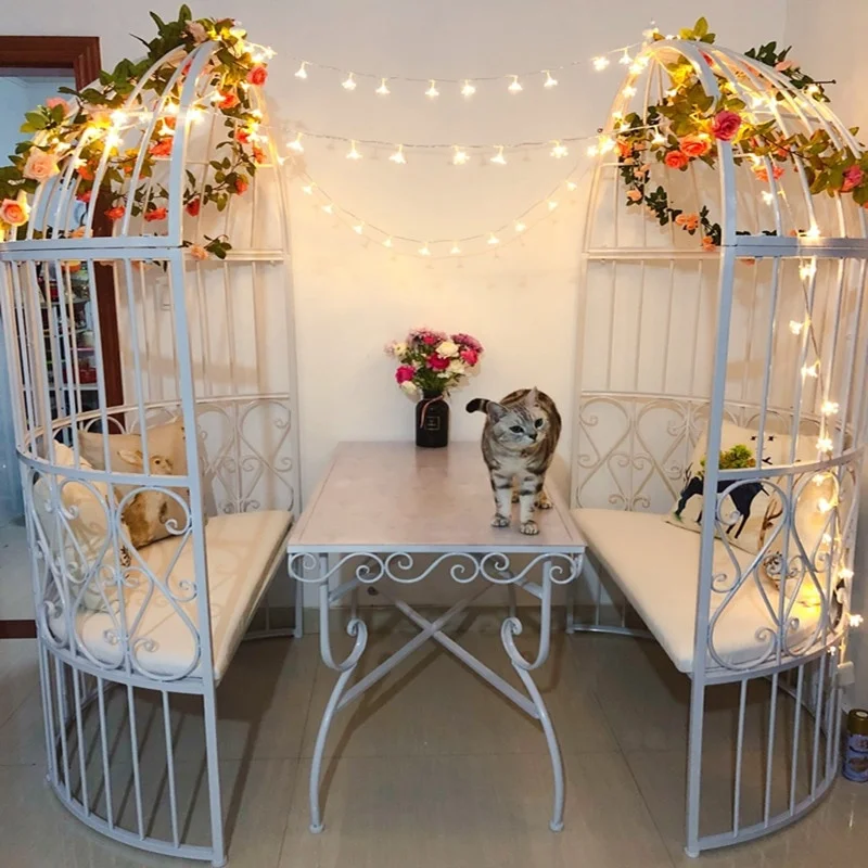 Custom European Style Iron Art Half-Round Floor Chair Balcony Outdoor Restaurant Wedding Photography Single/Double Sofa
Custom European Style Iron Art Half-Round Floor Chair Balcony Outdoor Restaurant Wedding Photography Single/Double Sofa