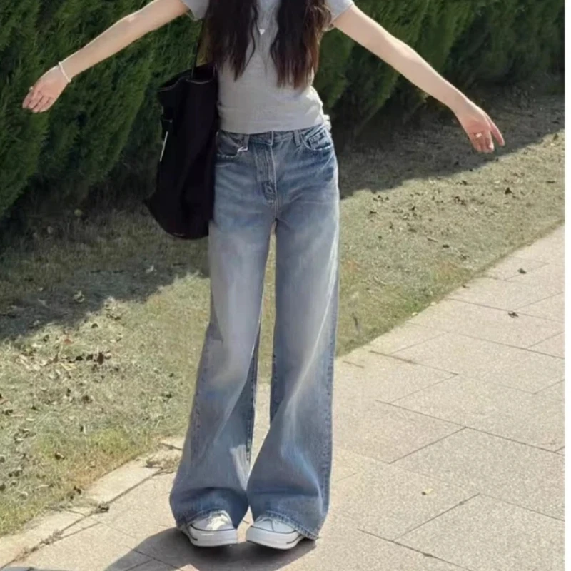 American Street Style Low Waist Wide Leg Jeans Women Summer Loose Drapey Taller Extended Straight Tube Pants
American Street Style Low Waist Wide Leg Jeans Women Summer Loose Drapey Taller Extended Straight Tube Pants