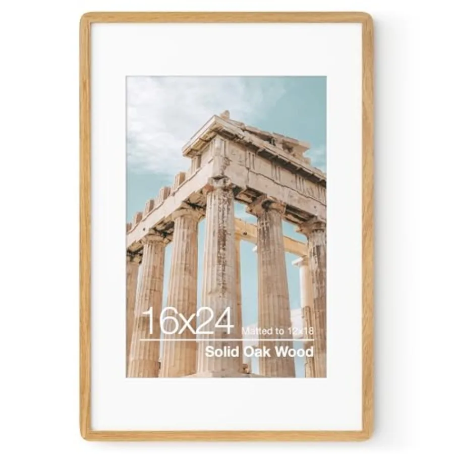 16x24 Poster Frame Solid Wood 16 x 24 Picture Frame 24x16 Poster Frame With Mat For 12x18 Tempered Glass And Hanging Hardware I
16x24 Poster Frame Solid Wood 16 x 24 Picture Frame 24x16 Poster Frame With Mat For 12x18 Tempered Glass And Hanging Hardware I