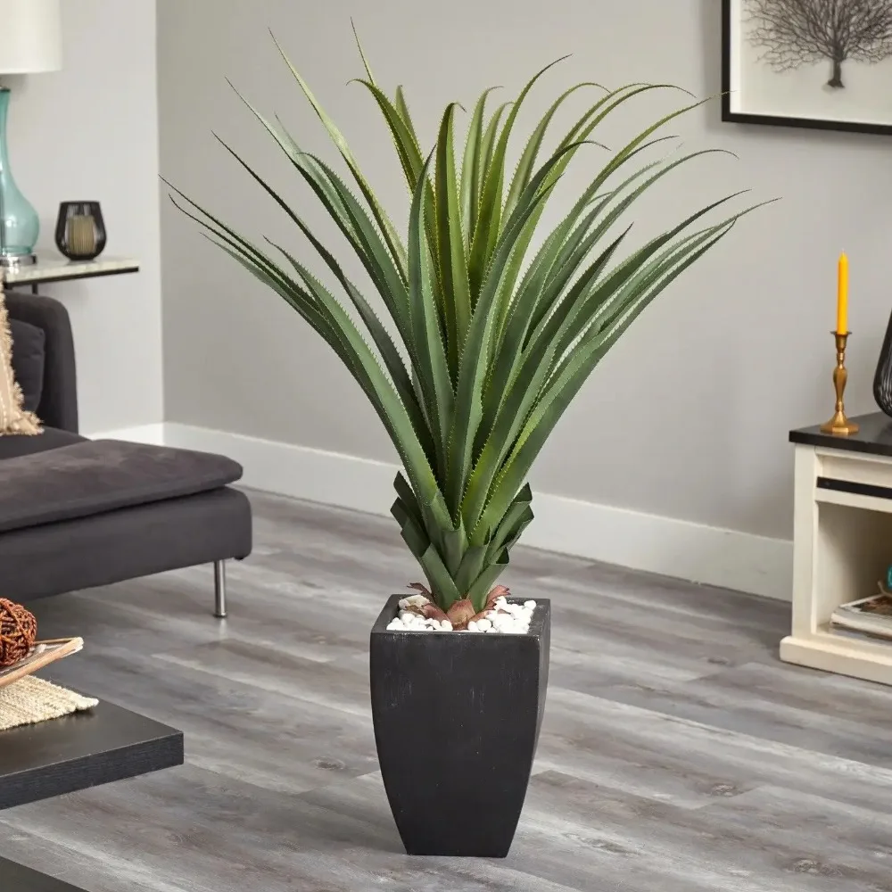 4.5’ Spiked Agave Artificial Tree in Black Planter (Indoor/Outdoor).
4.5’ Spiked Agave Artificial Tree in Black Planter (Indoor/Outdoor).