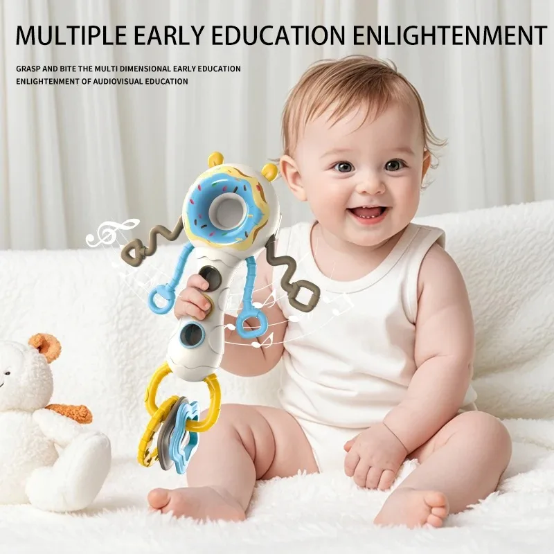 Cartoon Teething Rattle Stick For Baby Sensory Grasping Toy Soft Silicone Rhythm Shaker Handheld Calming Newborn Educational
Cartoon Teething Rattle Stick For Baby Sensory Grasping Toy Soft Silicone Rhythm Shaker Handheld Calming Newborn Educational
