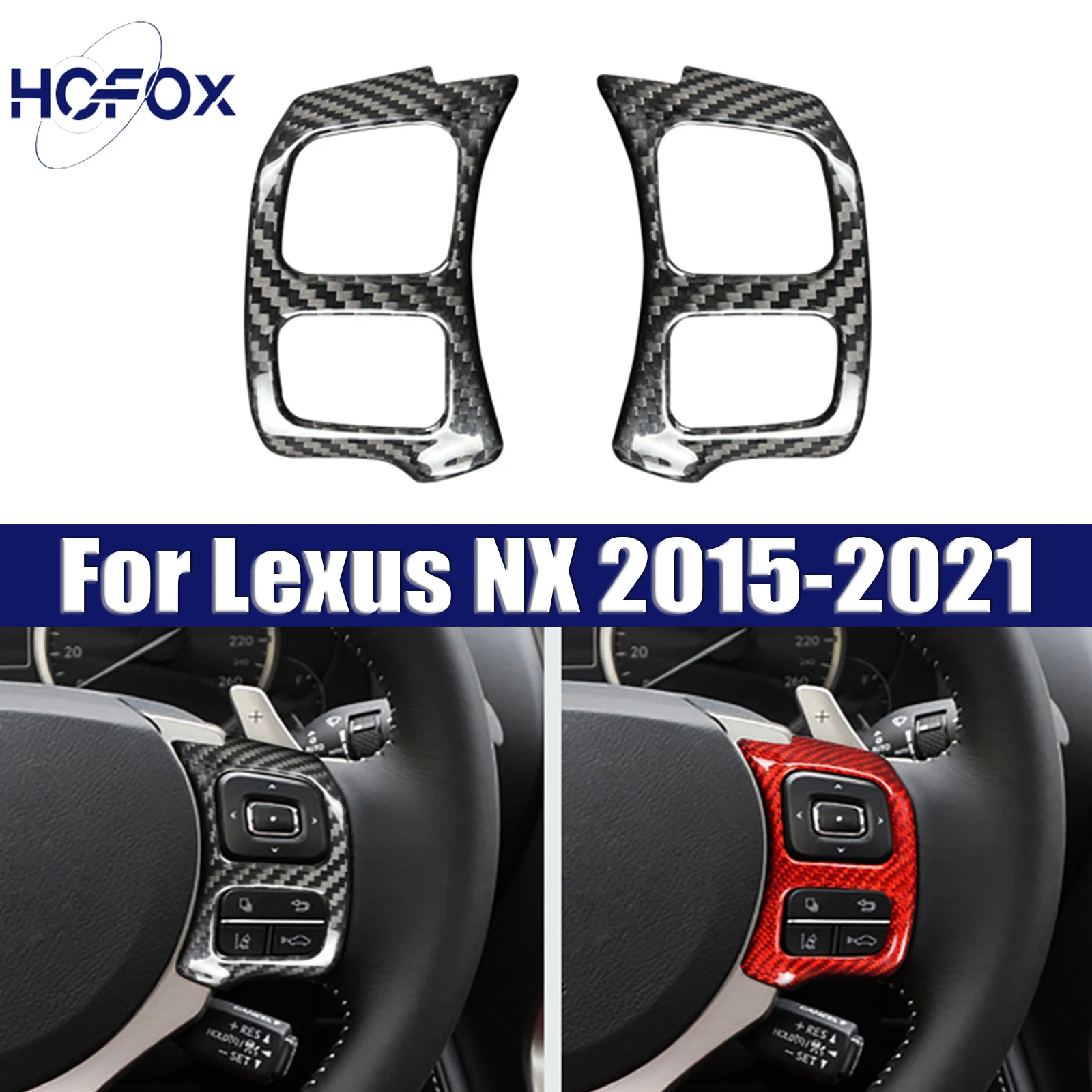 For Lexus NX 2015-2021 Car Steering Wheel Cover Trim Real Carbon Fiber
For Lexus NX 2015-2021 Car Steering Wheel Cover Trim Real Carbon Fiber