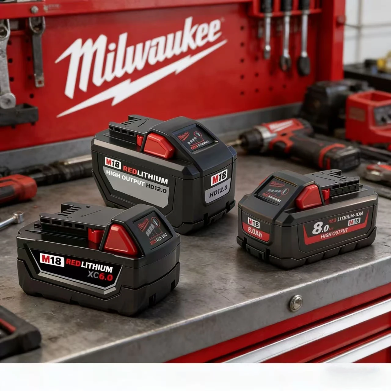 Milwaukee M18 6.0Ah High Output Battery 18V Lithium-ion Rechargeable New Original Cordless Power Tools Compatible
Milwaukee M18 6.0Ah High Output Battery 18V Lithium-ion Rechargeable New Original Cordless Power Tools Compatible
