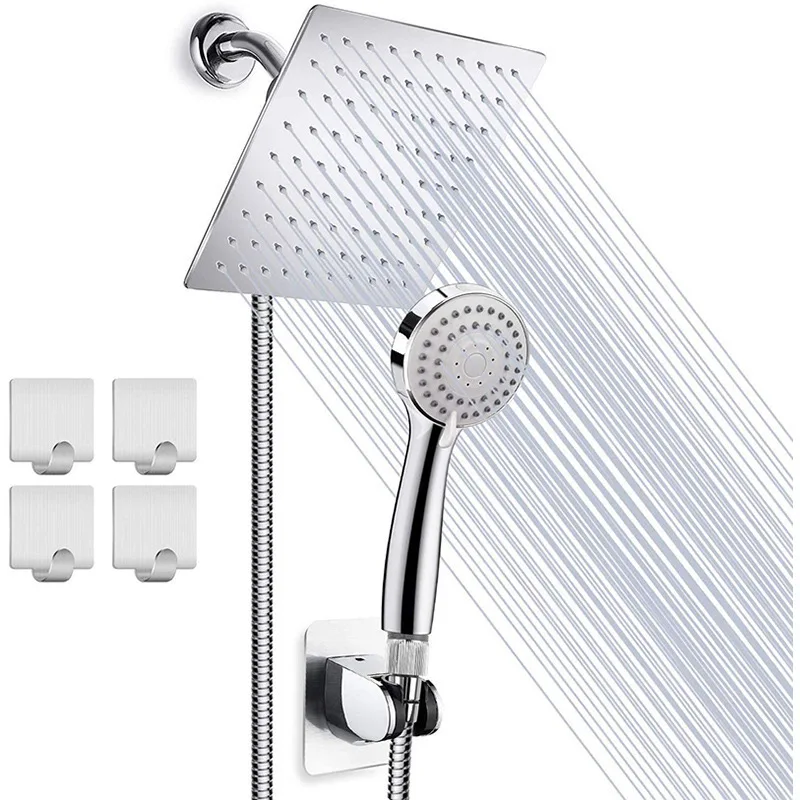 Luxury Bathroom Rain Shower System 8 Inch Shower Set with 3 Modes Hand Showerhead Ceiling High Pressure Shower Set Bathroom Sets
Luxury Bathroom Rain Shower System 8 Inch Shower Set with 3 Modes Hand Showerhead Ceiling High Pressure Shower Set Bathroom Sets