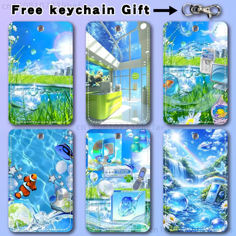 F-Frutiger Aero Art Rectangle Card Case Keychain Access Card Bag Key Tag Ring Leather Card Holder Key Ring Access
F-Frutiger Aero Art Rectangle Card Case Keychain Access Card Bag Key Tag Ring Leather Card Holder Key Ring Access