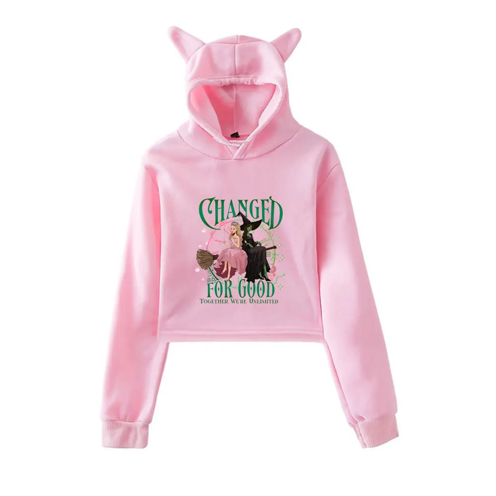Wicked Changed For Good Merch Vintage 90s Streetwear logo Hoodie Hoodies Sweatshirts for Girls Cat Ear Crop Fashion Pullover
Wicked Changed For Good Merch Vintage 90s Streetwear logo Hoodie Hoodies Sweatshirts for Girls Cat Ear Crop Fashion Pullover
