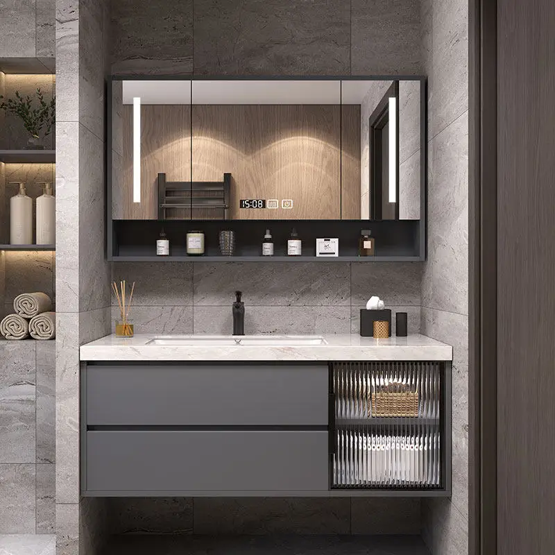 Solid wood slate bathroom cabinet combination bathroom washbasin hand washbasin
Solid wood slate bathroom cabinet combination bathroom washbasin hand washbasin