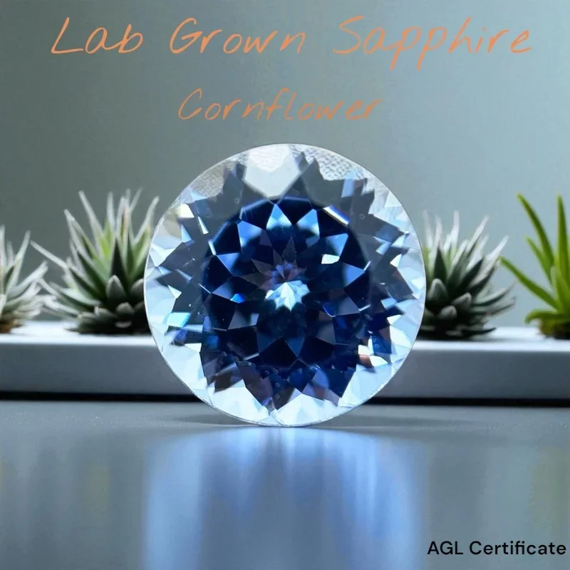 Top Quality Lab Grown Sapphire Round Shape Cornflower Color Charm Beads for Diy Jewelry Making Ring Selectable Certificate
Top Quality Lab Grown Sapphire Round Shape Cornflower Color Charm Beads for Diy Jewelry Making Ring Selectable Certificate