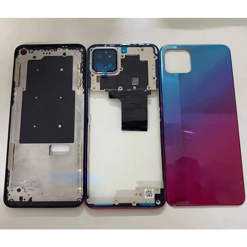 Back Cover For Oppo A72 A73 5G Lcd Front Frame + Battery Cover + Middle Frame Rear Panel Door Housing Case with Camera Lens
Back Cover For Oppo A72 A73 5G Lcd Front Frame + Battery Cover + Middle Frame Rear Panel Door Housing Case with Camera Lens