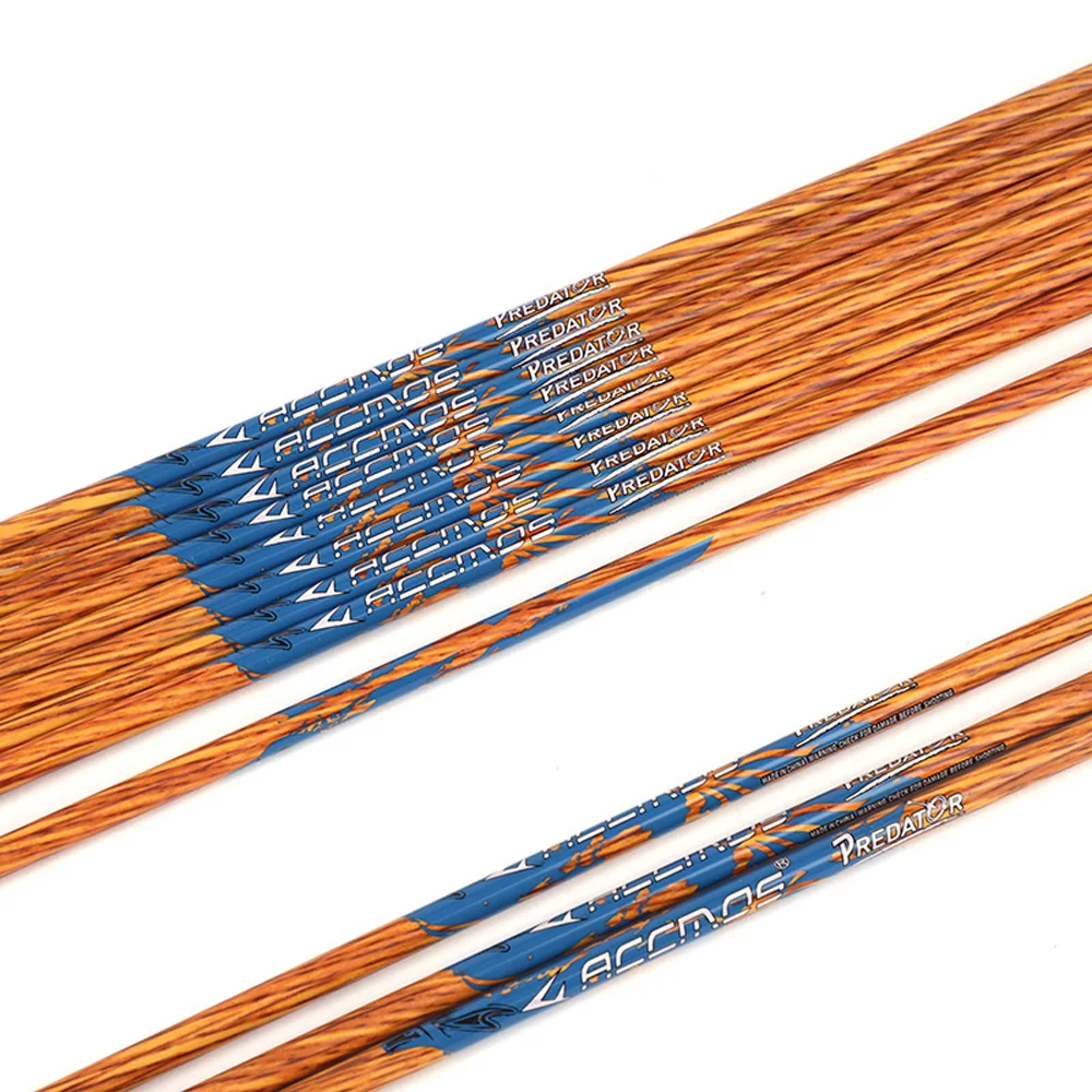 ACCMOS 32/33 inch Spine350 400 450 500 550 600 700 id6.2mm Wooden Skin Carbon Arrow Shaft for Hunting
ACCMOS 32/33 inch Spine350 400 450 500 550 600 700 id6.2mm Wooden Skin Carbon Arrow Shaft for Hunting