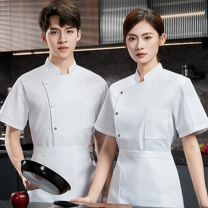 European Style Chef Uniform Classic Chef Jacket Hotel Restaurant Kitchen Cooking Catering Staff workwear short sleeve chef coat
European Style Chef Uniform Classic Chef Jacket Hotel Restaurant Kitchen Cooking Catering Staff workwear short sleeve chef coat