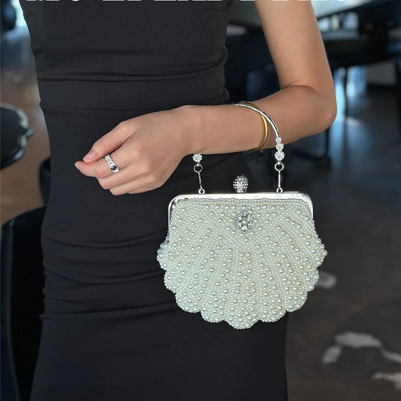Elegant Evening Bag for Women Pearl Sequin Clutch Rhinestone Banquet Top Handle Crossbody Purse Female Mini Handbags
Elegant Evening Bag for Women Pearl Sequin Clutch Rhinestone Banquet Top Handle Crossbody Purse Female Mini Handbags