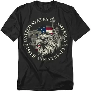 USA 250th Anniversary 4th of July 1776-2026 T-Shirt
USA 250th Anniversary 4th of July 1776-2026 T-Shirt