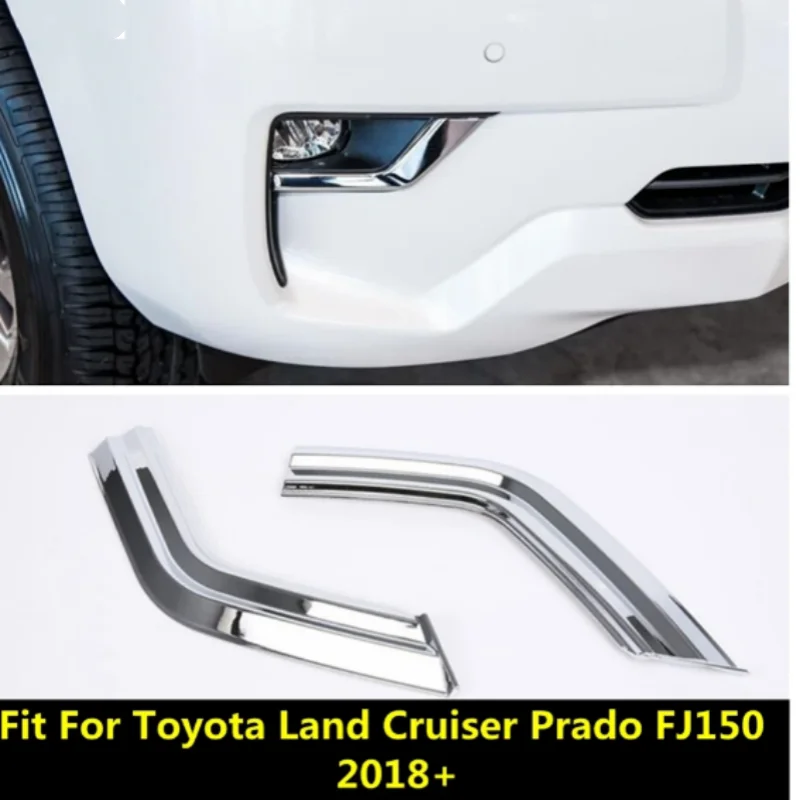 Car Front Fog Light Lamp Eyelid Eyebrow Strip Cover Trim For Toyota Land Cruiser Prado FJ150 2018 - 2020 ABS Chrome Accessories
Car Front Fog Light Lamp Eyelid Eyebrow Strip Cover Trim For Toyota Land Cruiser Prado FJ150 2018 - 2020 ABS Chrome Accessories