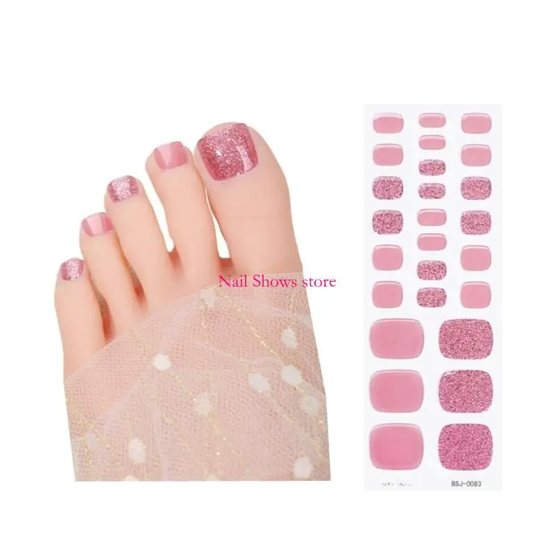 E0BC Solid Color Toenail Stickers Toe Wraps Semi Cured Gel Toenail Polish Strips
E0BC Solid Color Toenail Stickers Toe Wraps Semi Cured Gel Toenail Polish Strips