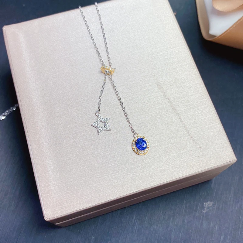 Natural sapphire pendant necklace for women silver 925 jewelry luxury gem stones 18k gold plated free shiping items
Natural sapphire pendant necklace for women silver 925 jewelry luxury gem stones 18k gold plated free shiping items