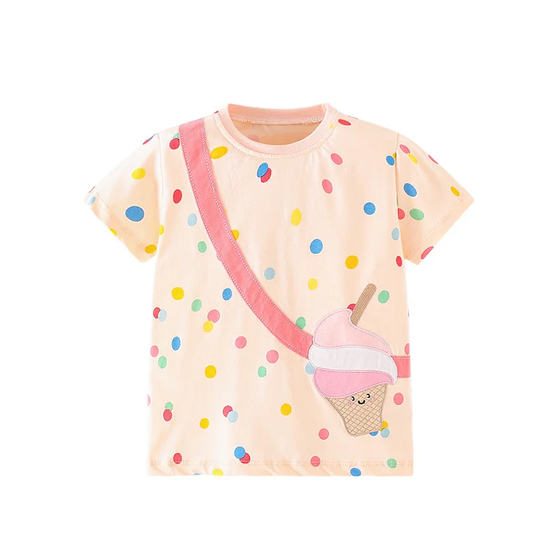 Jumping Meters 3-8T 100% Cotton Hot Selling Girls Tshirts Short Sleeve Baby Clothes Print Embroidery Children's Tees Tops
Jumping Meters 3-8T 100% Cotton Hot Selling Girls Tshirts Short Sleeve Baby Clothes Print Embroidery Children's Tees Tops