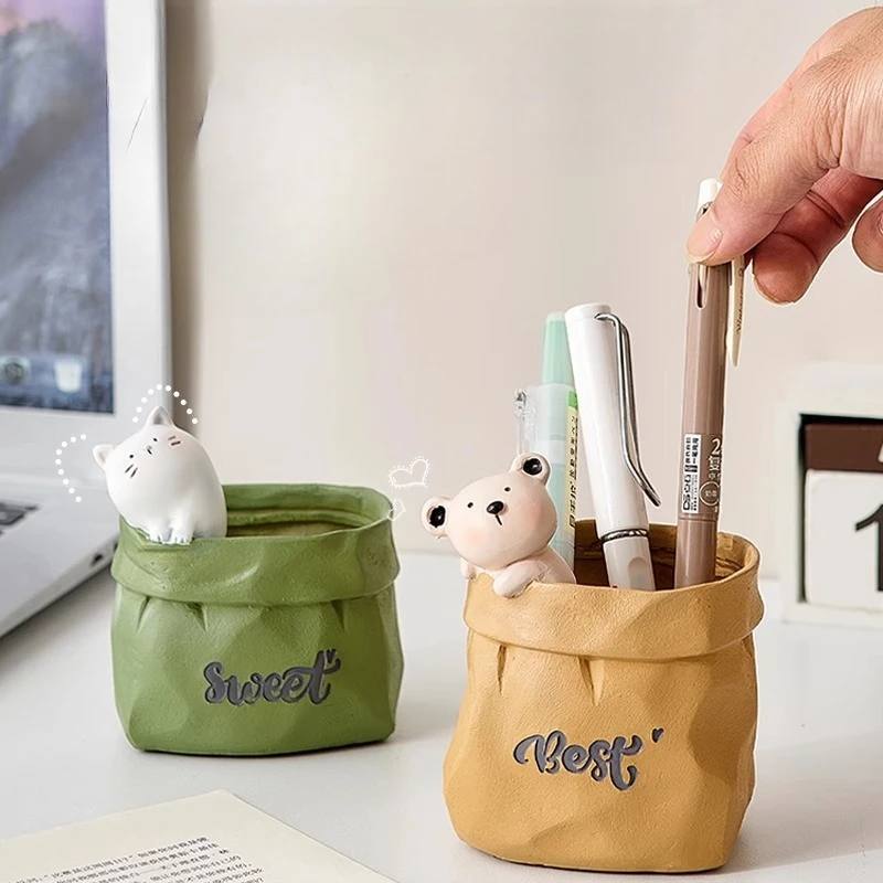 Cute Animal Pen Container Home Office Desktop Ornament Storage Container Decoration Can Be Used for Holiday Gift
Cute Animal Pen Container Home Office Desktop Ornament Storage Container Decoration Can Be Used for Holiday Gift