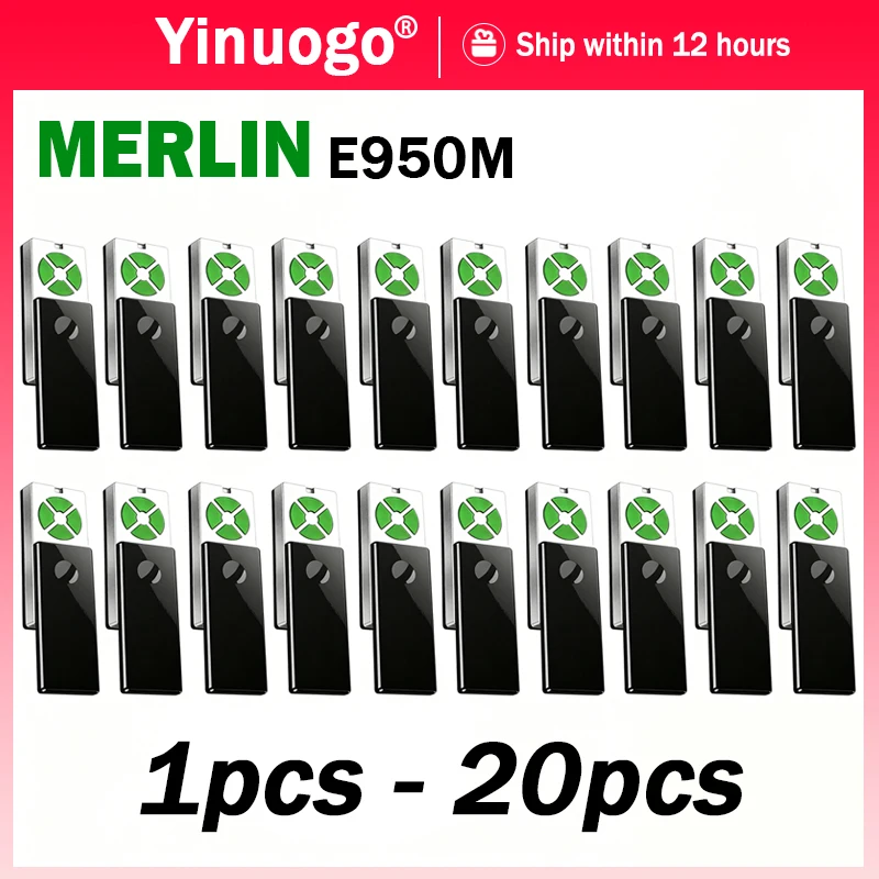 1-20pcs Merlin E950M Security+ 2.0 Garage Door Remote Control Work With Merlin E960M E945M E943M E940M Gate Control Transmitter
1-20pcs Merlin E950M Security+ 2.0 Garage Door Remote Control Work With Merlin E960M E945M E943M E940M Gate Control Transmitter