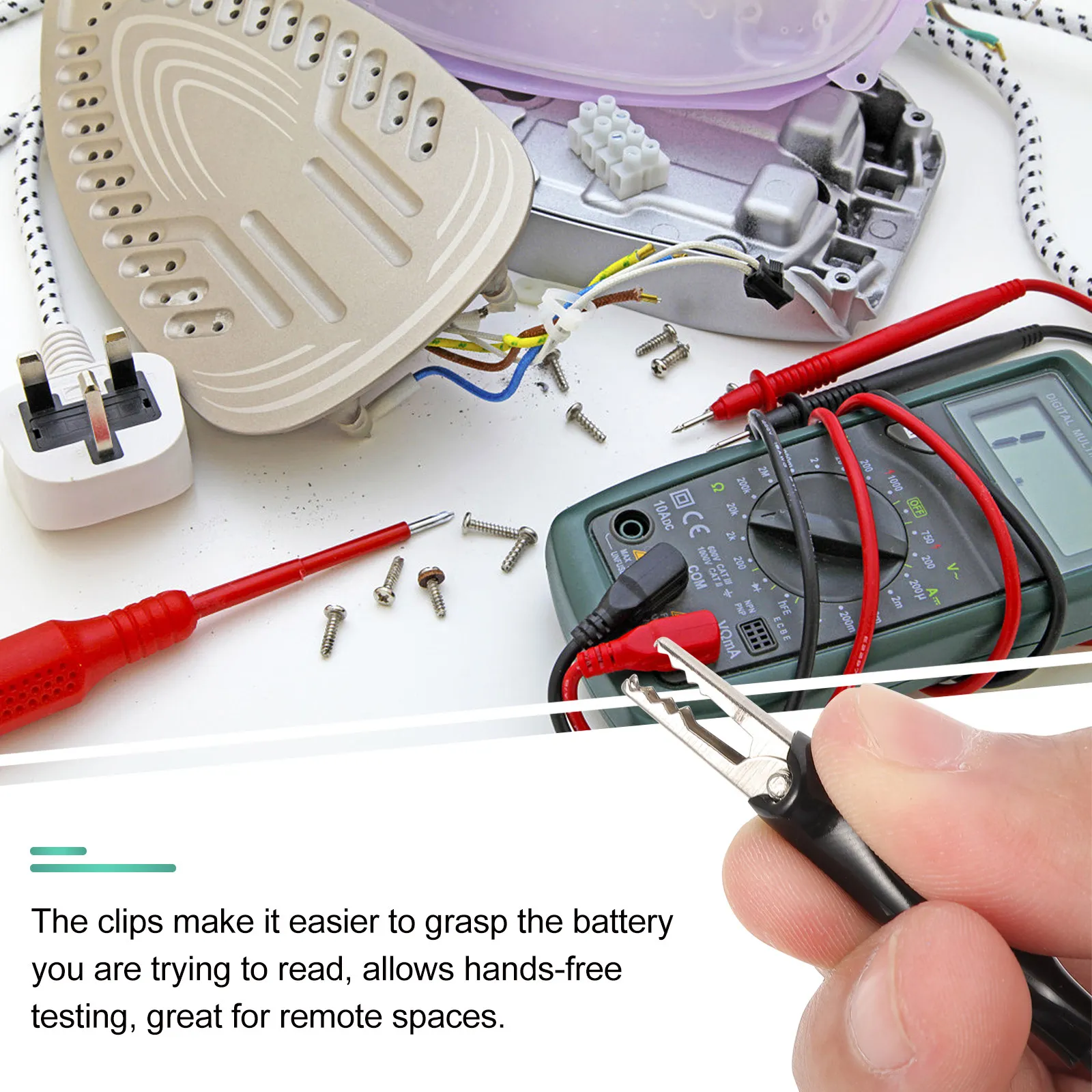 30Pcs Alligator Clip Test Lead Cable Heavy-Duty Insulated Electrical Test Wire for Circuit Connection Dual Ended Hands-Free
30Pcs Alligator Clip Test Lead Cable Heavy-Duty Insulated Electrical Test Wire for Circuit Connection Dual Ended Hands-Free