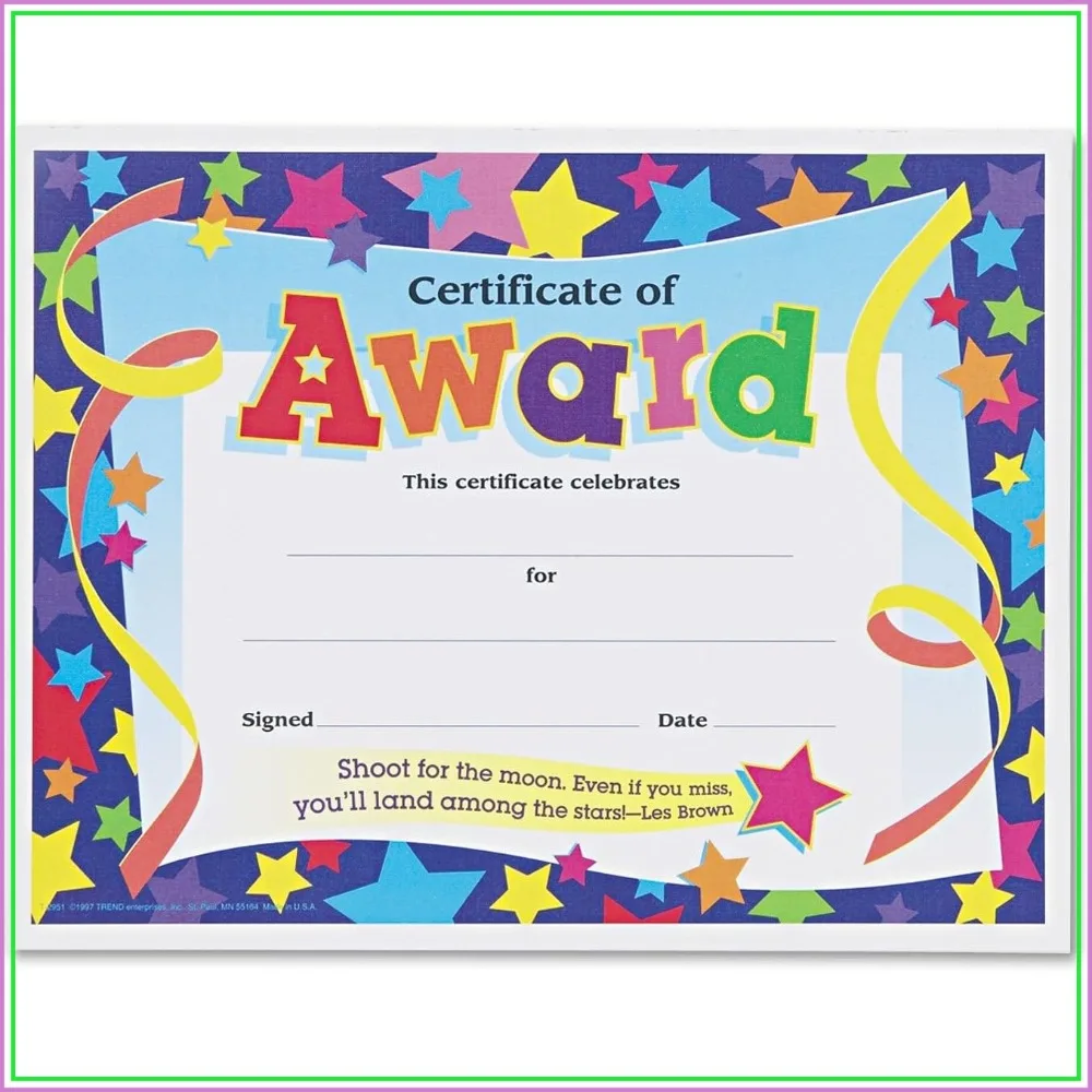 Certificate of Award Colorful Classics, 8.5 x 11 Inches, 30 Pack (T-2951)
Certificate of Award Colorful Classics, 8.5 x 11 Inches, 30 Pack (T-2951)