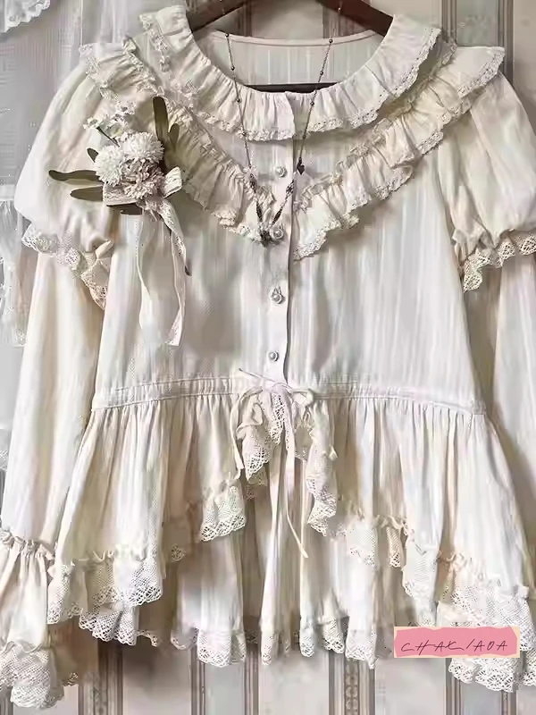 Лолита со съемными рукавами, кружевной топ с воротником Питера Пэна, милая и милая универсальная нижняя рубашка с длинными рукавами, женская осень-зима
Лолита со съемными рукавами, кружевной топ с воротником Питера Пэна, милая и милая универсальная нижняя рубашка с длинными рукавами, женская осень-зима