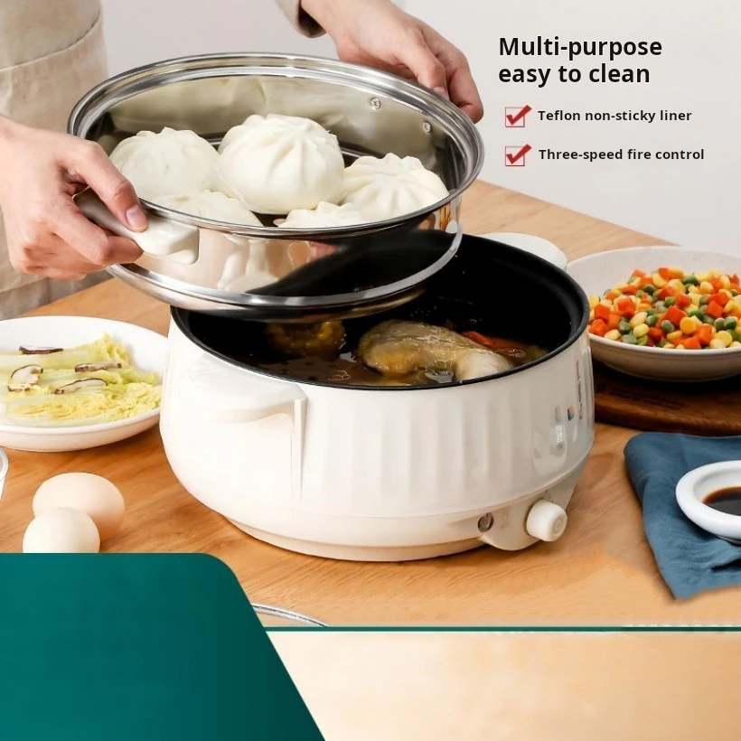 Multi-functional electric steaming and boiling integrated pot household electric hot pot electric wok electric pot small househ
Multi-functional electric steaming and boiling integrated pot household electric hot pot electric wok electric pot small househ