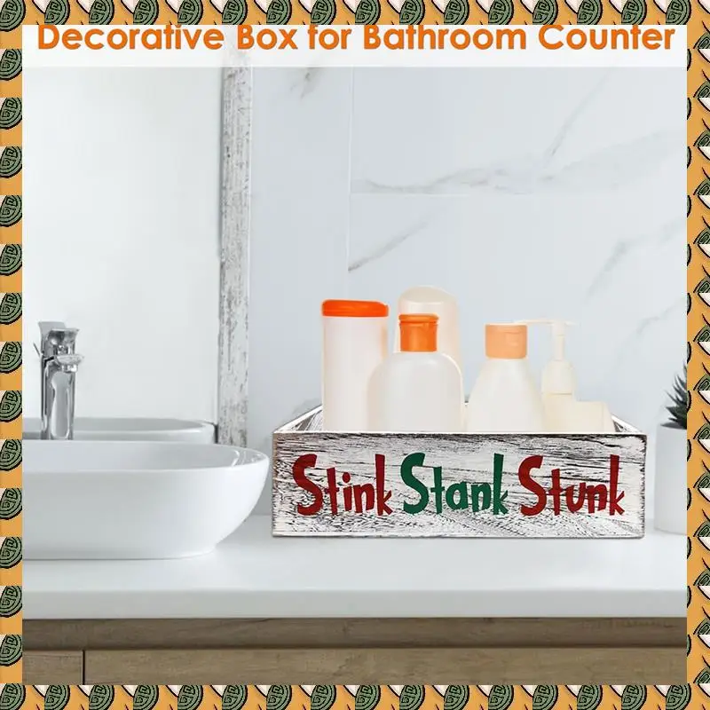 A77I 2 Pieces Wooden Stink Stank Stunk Bathroom Decor, Stink Stank Stunk Decor, Toilet Paper Box
A77I 2 Pieces Wooden Stink Stank Stunk Bathroom Decor, Stink Stank Stunk Decor, Toilet Paper Box