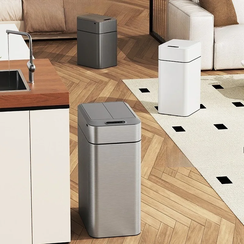 Intelligent induction trash can household living room kitchen high value simple creative new square
Intelligent induction trash can household living room kitchen high value simple creative new square
