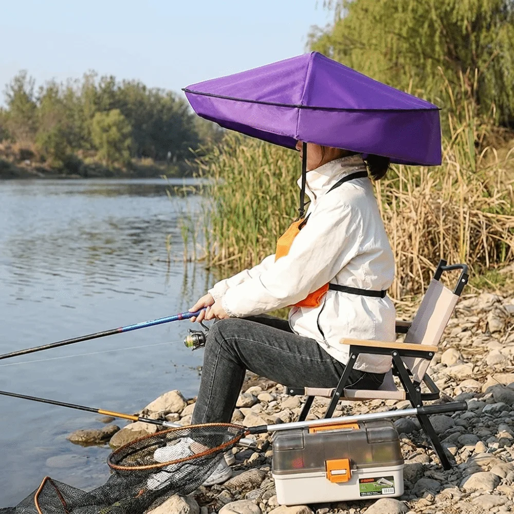Mountaineering Nylon Hands Free Umbrella Hat Rainproof UV Protection Sun Shade Cap Portable Pongee Head Mount Umbrella Gardening
Mountaineering Nylon Hands Free Umbrella Hat Rainproof UV Protection Sun Shade Cap Portable Pongee Head Mount Umbrella Gardening
