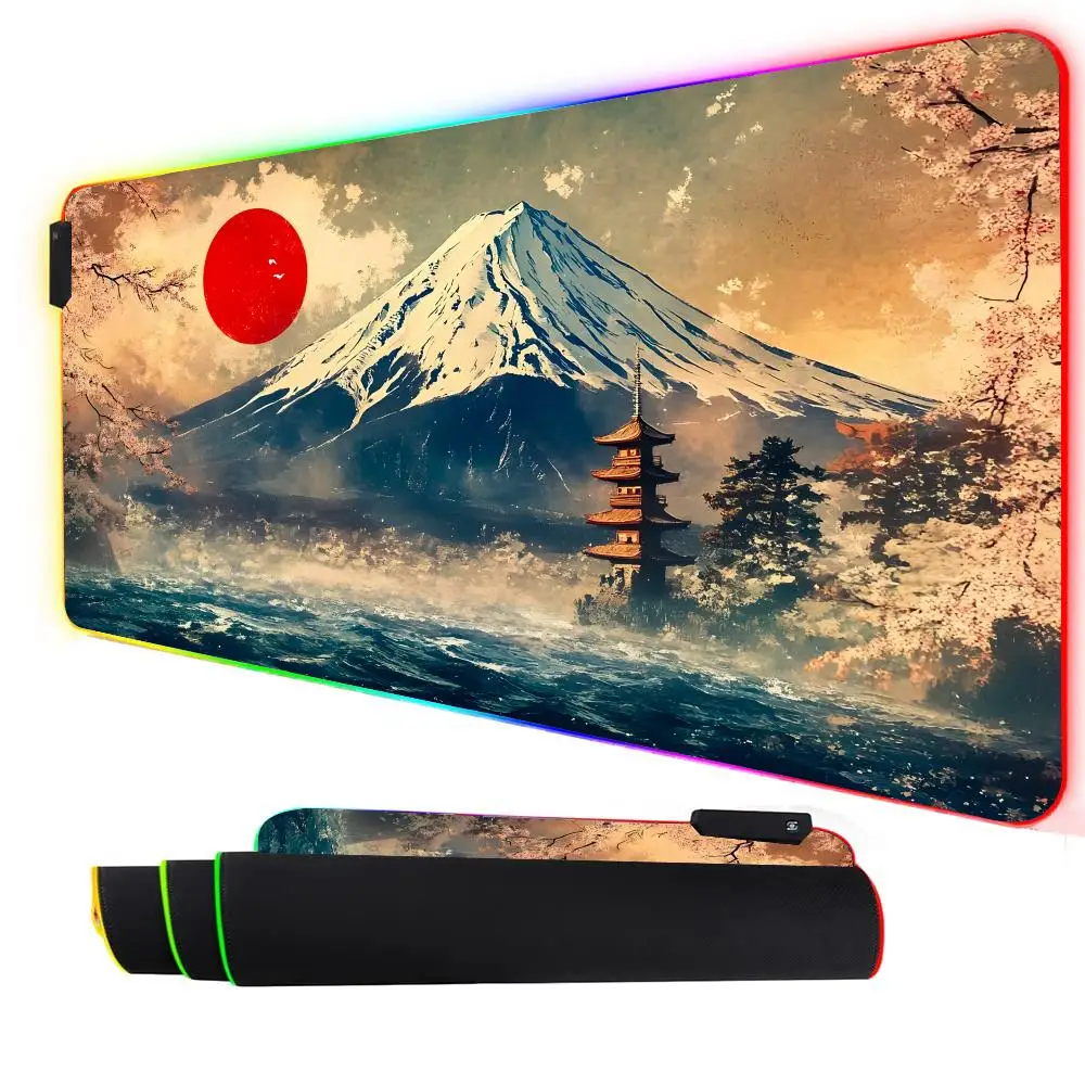 Коврик для мыши RGB Цветок вишни и крепление Fuji LED Glow игровой коврик резиновый противоскользящий настольный коврик аксессуары для ПК игровая клавиатура коврик для мыши
Коврик для мыши RGB Цветок вишни и крепление Fuji LED Glow игровой коврик резиновый противоскользящий настольный коврик аксессуары для ПК игровая клавиатура коврик для мыши