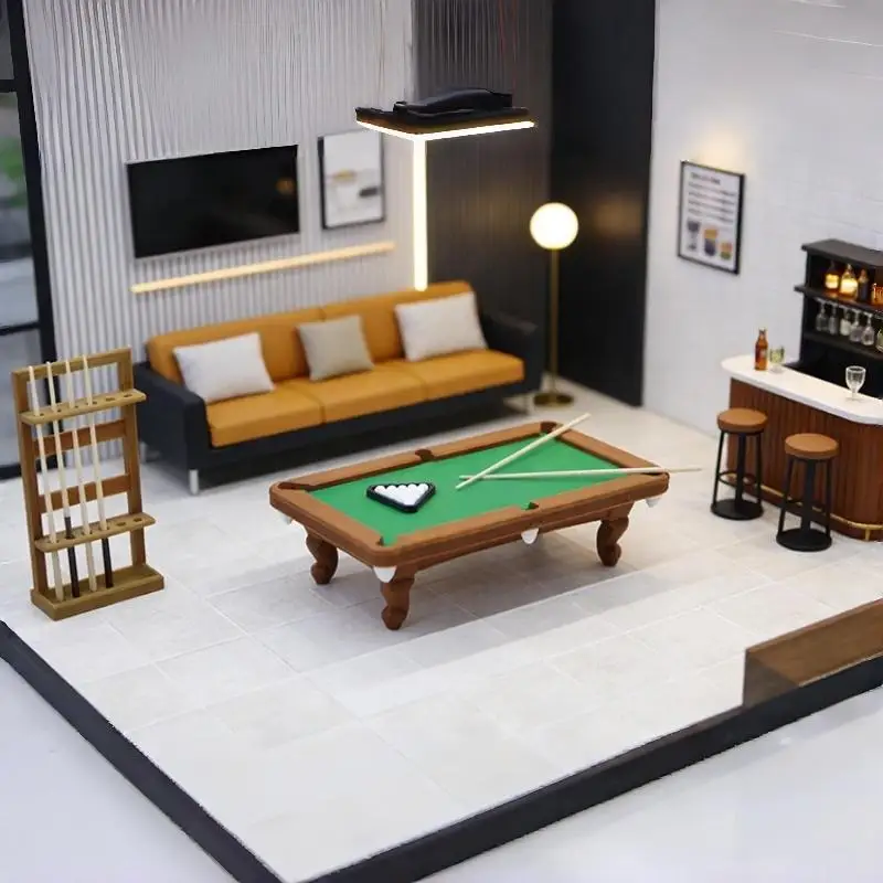 【Y】1 Set Billiard Model With Cue Rack Pretend Play Accessory 1:12 Dollhouse Mini Pool Table Furniture Kit For Diorama Decor
【Y】1 Set Billiard Model With Cue Rack Pretend Play Accessory 1:12 Dollhouse Mini Pool Table Furniture Kit For Diorama Decor