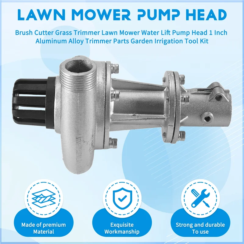 A53Q-Brush Cutter Grass Trimmer Lawn Mower Water Lift Pump Head 1 Inch Aluminum Alloy Trimmer Parts Garden Irrigation Tool Kit
A53Q-Brush Cutter Grass Trimmer Lawn Mower Water Lift Pump Head 1 Inch Aluminum Alloy Trimmer Parts Garden Irrigation Tool Kit