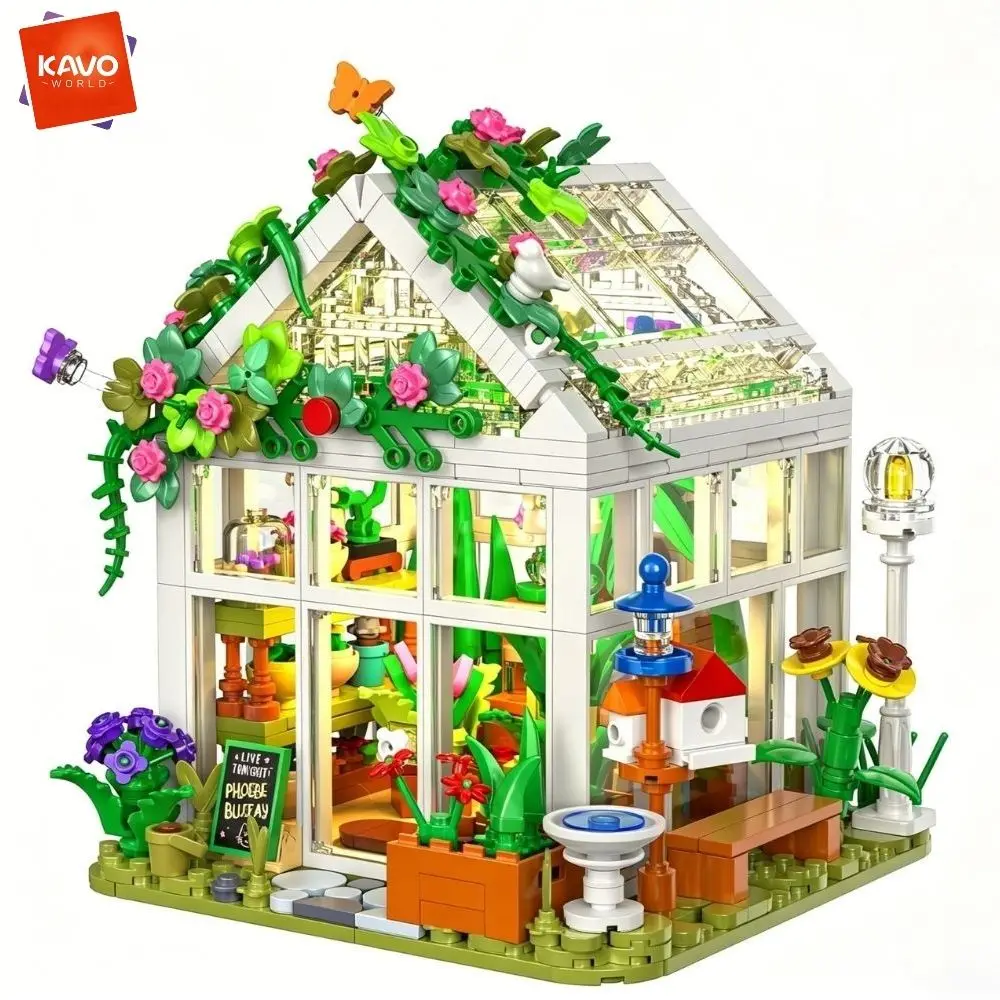 KAVOWORLD 779PCS Flower House Building Set LED Light Up Botanical Garden House Model DIY Set Home Decor Gift for Plant Hobbyists
KAVOWORLD 779PCS Flower House Building Set LED Light Up Botanical Garden House Model DIY Set Home Decor Gift for Plant Hobbyists