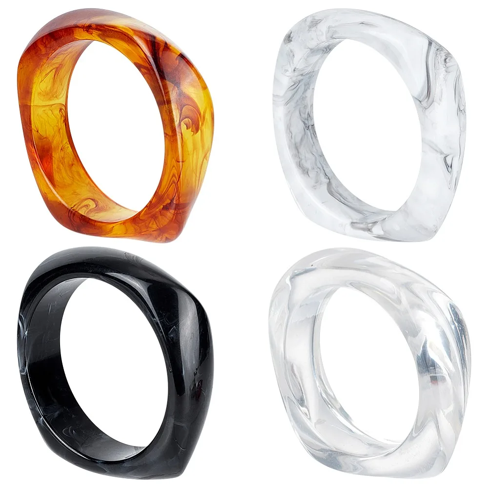4Pcs 4 Colors Acrylic Bangles Square Mixed Color Inner Diameter: 2-1/2 inch(6.45cm) 1pc/color
4Pcs 4 Colors Acrylic Bangles Square Mixed Color Inner Diameter: 2-1/2 inch(6.45cm) 1pc/color