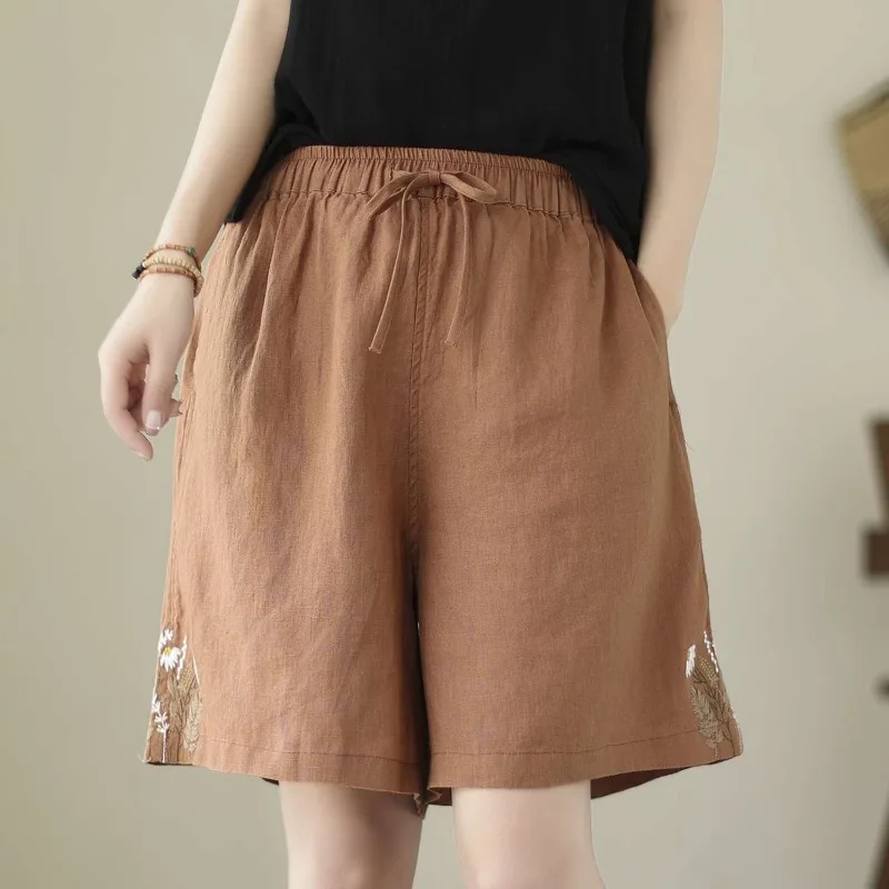 Women's Summer New Arrival 5 Inch Shorts 95% Cotton Artistic Casual Fashionable Solid Color Commute Wear
Women's Summer New Arrival 5 Inch Shorts 95% Cotton Artistic Casual Fashionable Solid Color Commute Wear