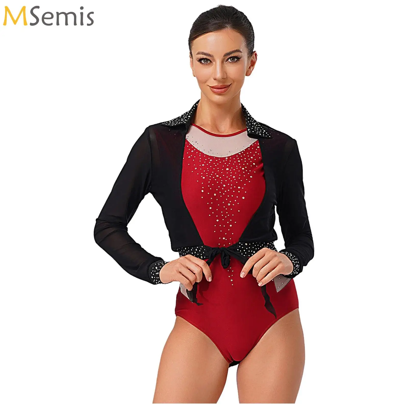 Women Ballet Leotards Gymnastics Bodysuit Sexy Contrast Color Dance Bodysuit Ballerina Dance Adult Dancewear Ballet Cardigan
Women Ballet Leotards Gymnastics Bodysuit Sexy Contrast Color Dance Bodysuit Ballerina Dance Adult Dancewear Ballet Cardigan
