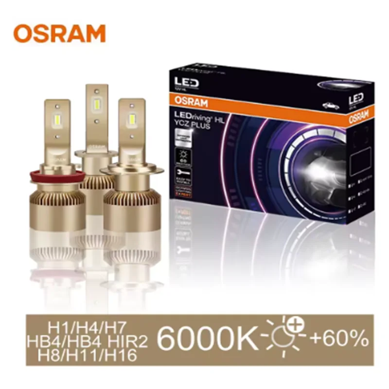 OSRAM LEDriving YCZ PLUS Auto LED Bulbs 2200LM 6000K Pure White Canbus Car Headlight H4 H7 H8 H11 H16 (1 Pair)
OSRAM LEDriving YCZ PLUS Auto LED Bulbs 2200LM 6000K Pure White Canbus Car Headlight H4 H7 H8 H11 H16 (1 Pair)