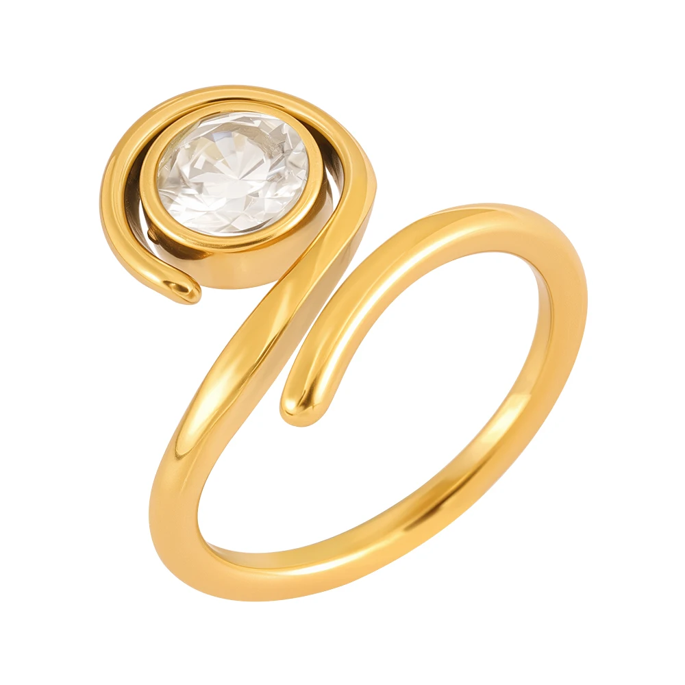 JINHUI 2026 new round stone pattern wrapped women's ring stainless steel ring simple and minimalist stainless steel jewelry
JINHUI 2026 new round stone pattern wrapped women's ring stainless steel ring simple and minimalist stainless steel jewelry