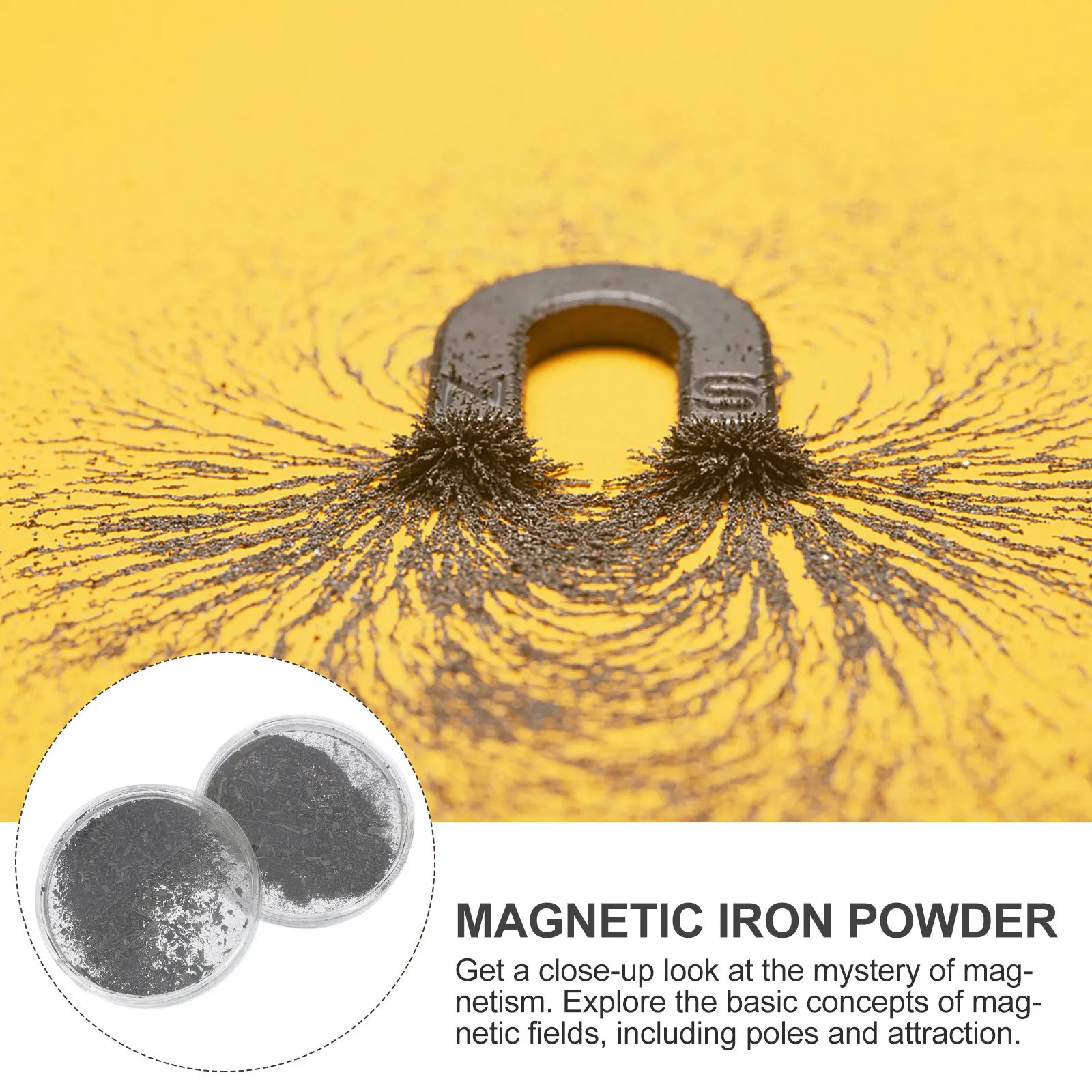 2pcs Magnetic Field Demonstrator Iron Powder Kit For Science Experiments Magnetic Lines Of Force Visualization
2pcs Magnetic Field Demonstrator Iron Powder Kit For Science Experiments Magnetic Lines Of Force Visualization
