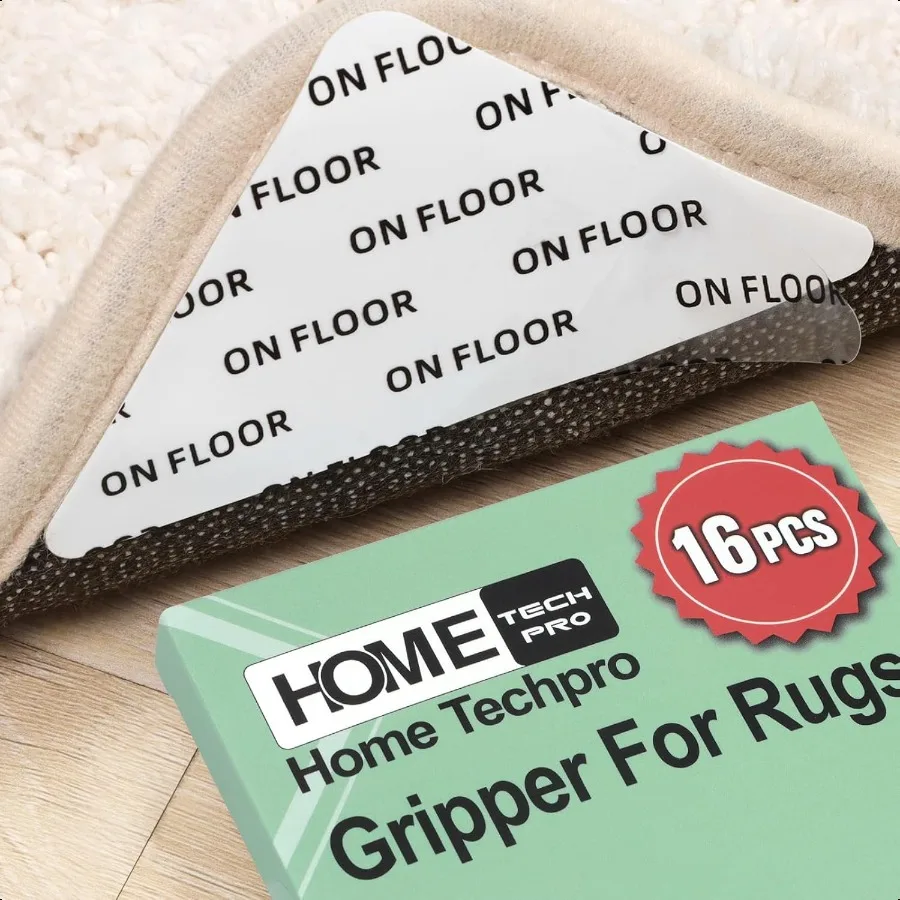 Home Techpro 16 PCS Rug Tape Hardwood Floor No Damage Gripper for Rug for Hardwood Floors Carpet Tape for Area Rugs Non Slip Ru
Home Techpro 16 PCS Rug Tape Hardwood Floor No Damage Gripper for Rug for Hardwood Floors Carpet Tape for Area Rugs Non Slip Ru
