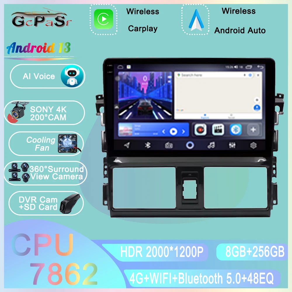 Car Radio Video Multimedia Player 10 '' Android OS for TOYOTA VIOS YARIS 2013 - 2016 GPS Navigation WiFi Bluetooth Button Lights
Car Radio Video Multimedia Player 10 '' Android OS for TOYOTA VIOS YARIS 2013 - 2016 GPS Navigation WiFi Bluetooth Button Lights