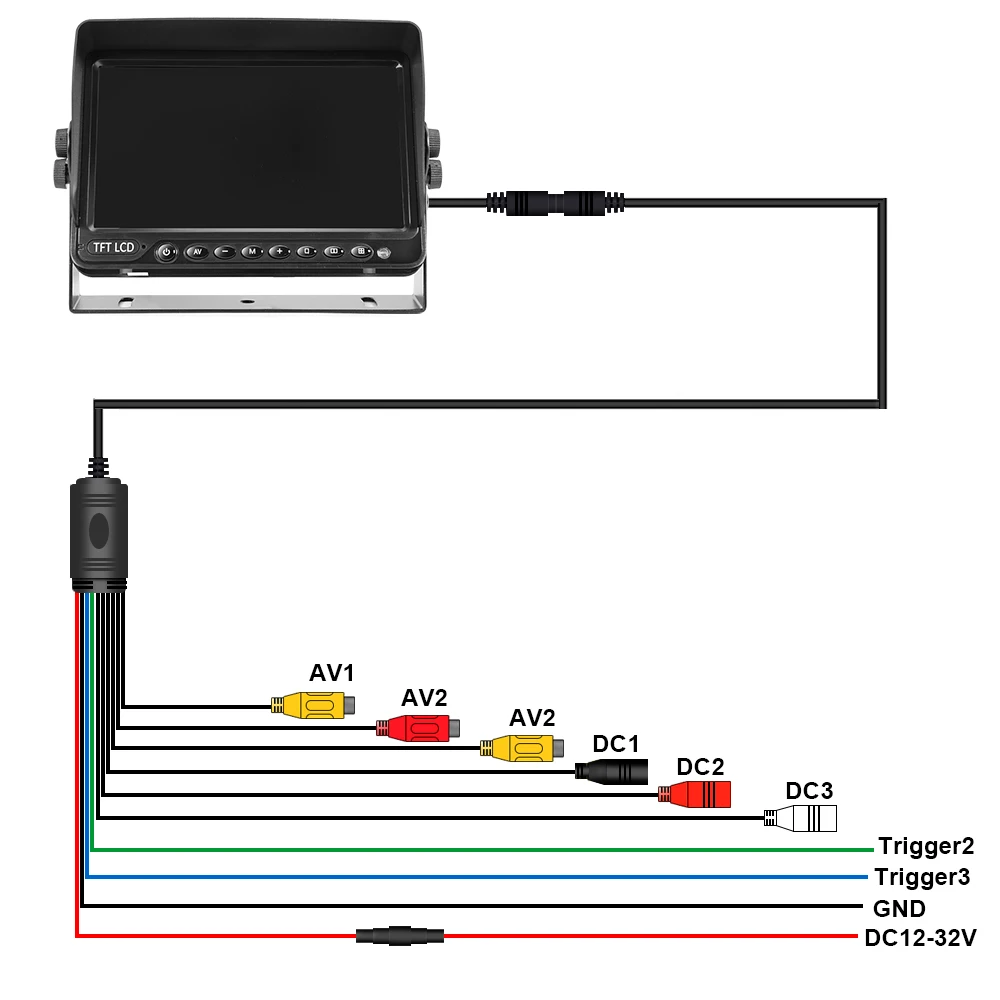 TEENRAM For Pickup Truck Monitor For Car Bus Truck Supports Ahd Cvbs Input Easy To Install 7 Inch Independent Display Screen
TEENRAM For Pickup Truck Monitor For Car Bus Truck Supports Ahd Cvbs Input Easy To Install 7 Inch Independent Display Screen