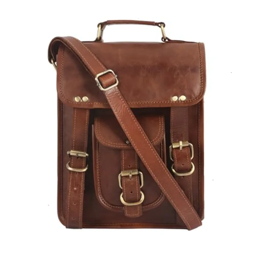 12 inch Small Leather Messenger Bag Shoulder Bags Cross Body Brown Vintage Satchel Handbag for Men Women Tablet Purse
12 inch Small Leather Messenger Bag Shoulder Bags Cross Body Brown Vintage Satchel Handbag for Men Women Tablet Purse